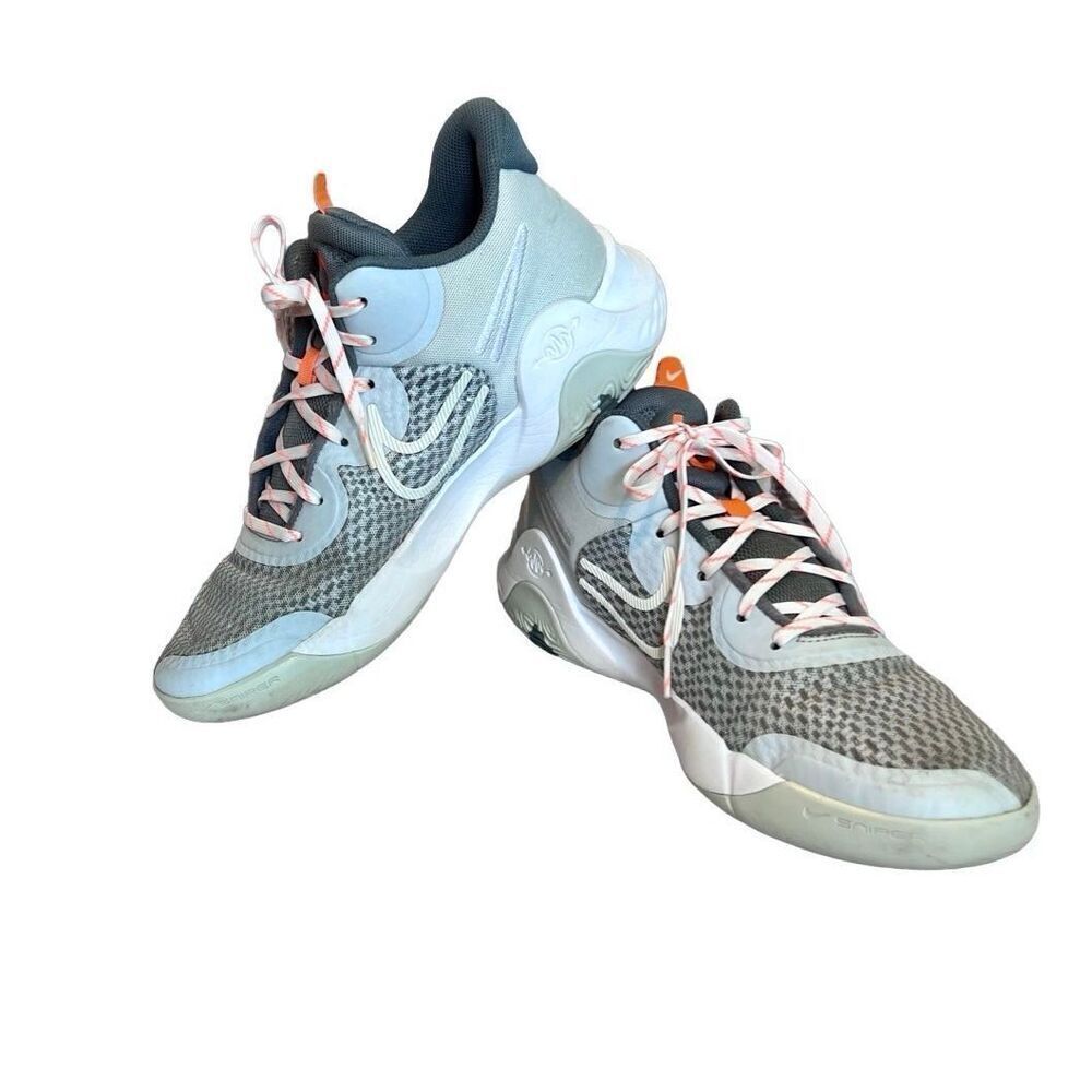 Nike CW3400-011 KD Trey‎ 5 IX Pure Platinum Mid Top Sneakers Shoes 9.5 Grey
